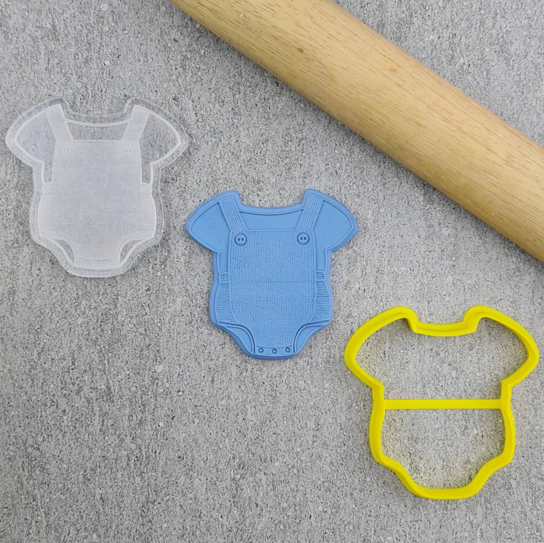 Baby overalls cookie cutter