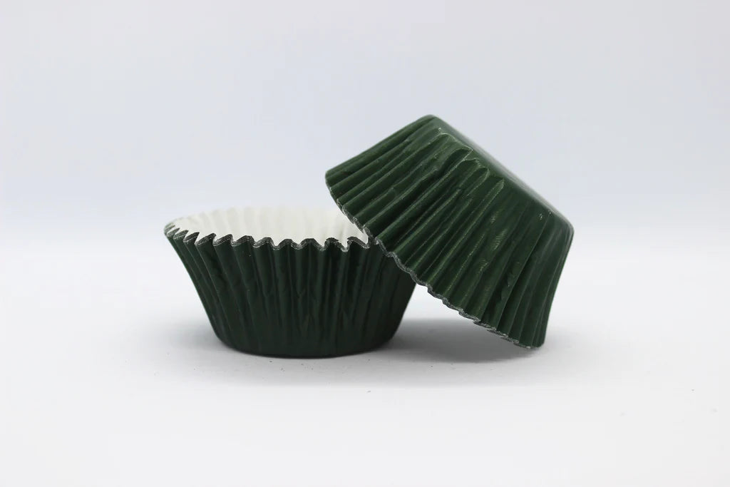 Green mini outlet cupcake liners