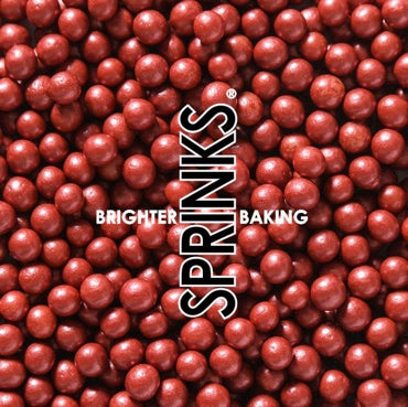 SPRINKS Cachous BORDEAUX 5mm 85g - Cake Decorating Central