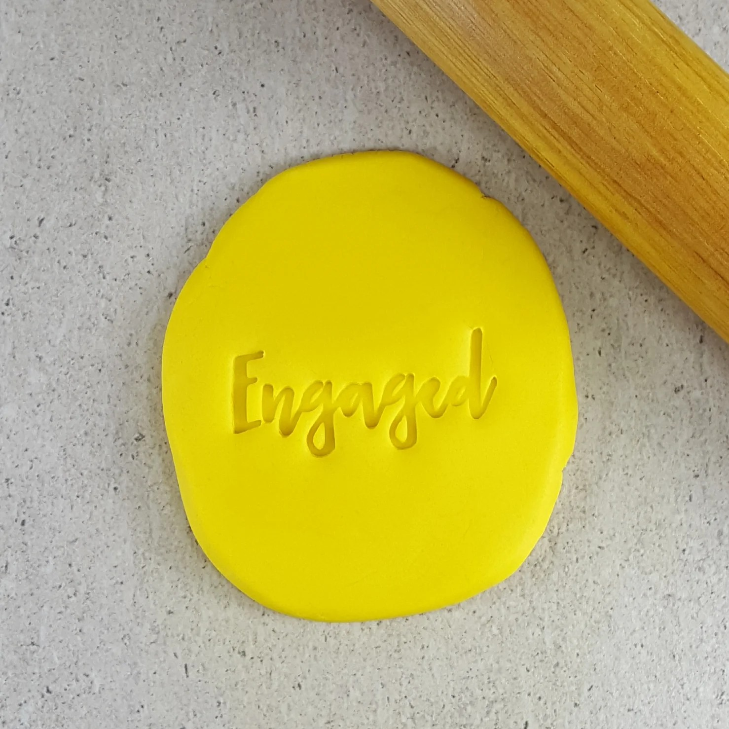 Engaged Cookie Fondant Embosser