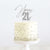 Happy 21st Silver Metal Cake Topper