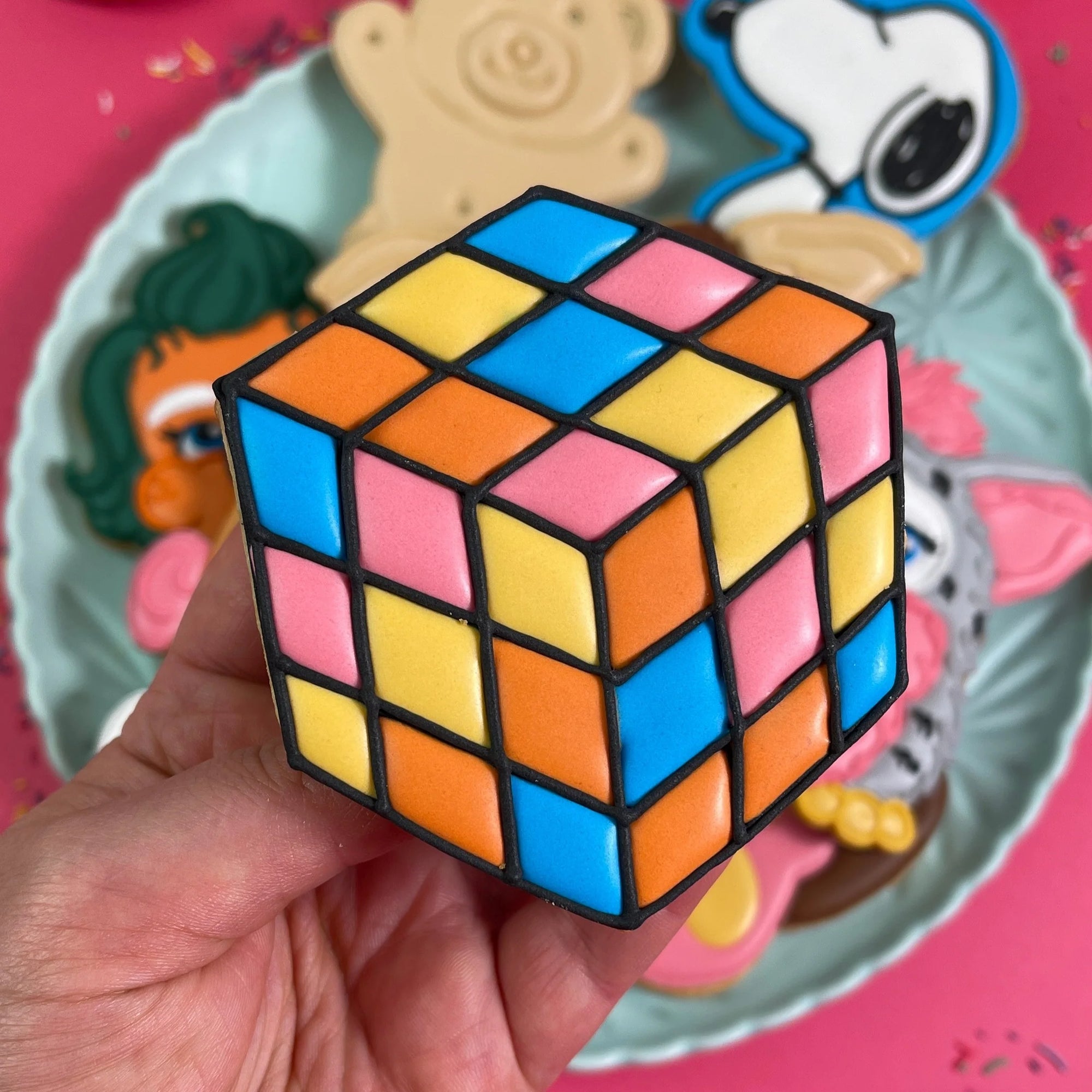 Cube Puzzle Cutter and Dough Imprint Set by The Confectionist