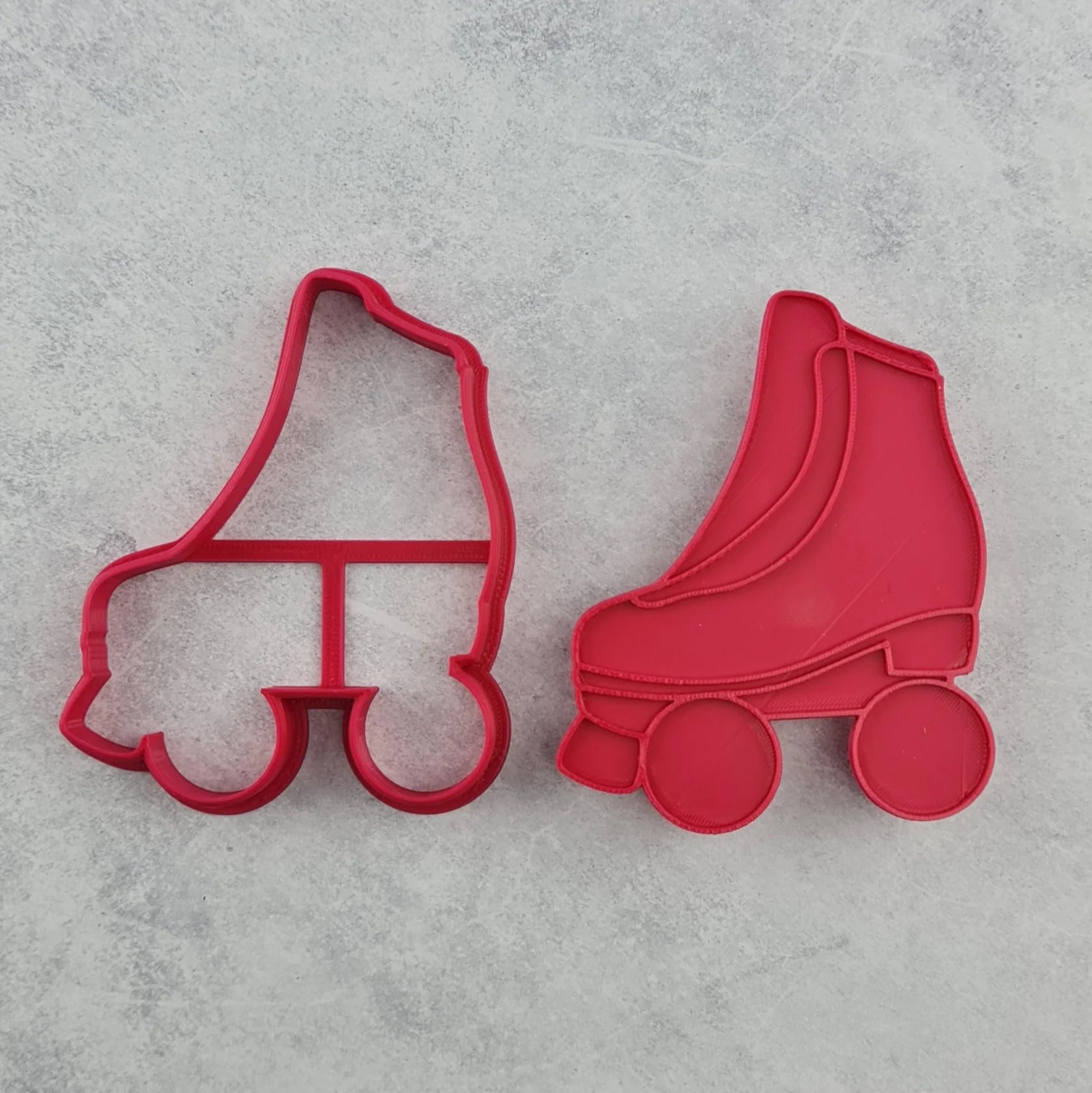 Roller Skate Cutter and Dough Imprint Set by The Confectionist