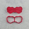 Heart Sunglasses Cutter and Dough Imprint Set by The Confectionist