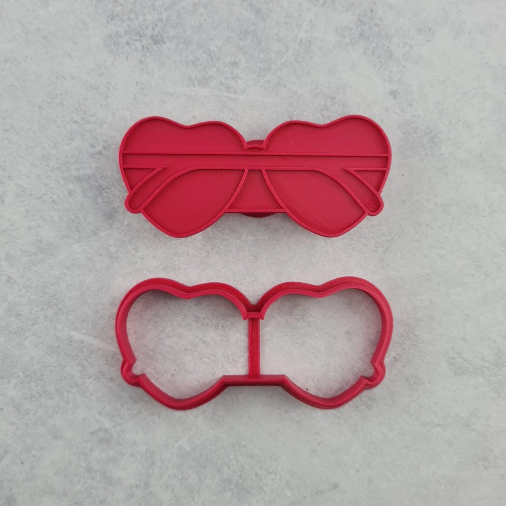 Heart Sunglasses Cutter and Dough Imprint Set by The Confectionist