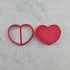 Heart Wave Cutter and Dough Imprint Set by The Confectionist