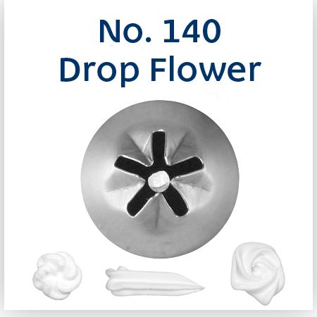 Loyal Piping Tip 140 DROP FLOWER STANDARD S/S