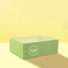 SCALLOPED 12 CUPCAKE BOX - 5 INCH TALL - PASTEL GREEN