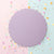 10in SCALLOPED CAKE BOARD - PASTEL LILAC