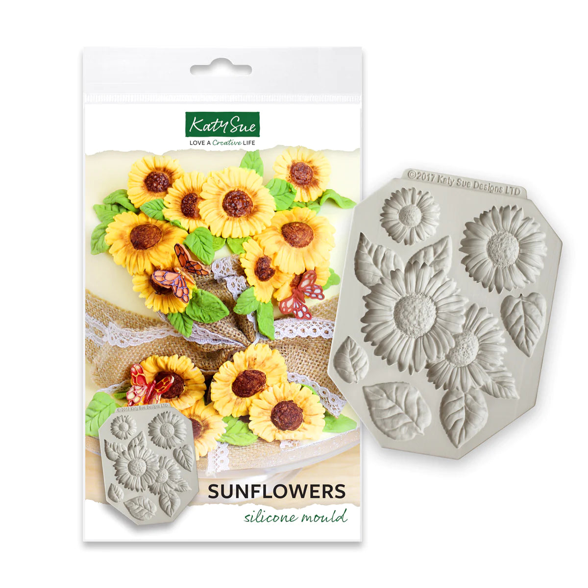 Katy Sue Sunflowers Silicone Mould