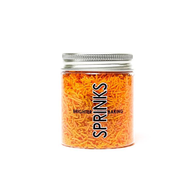 SPRINKS Jimmies ORANGE 60g - Cake Decorating Central