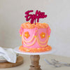 EIGHTEEN HOT PINK + PINK Layered Cake Topper