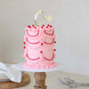 ONE GOLD + OPAQUE Layered Cake Topper