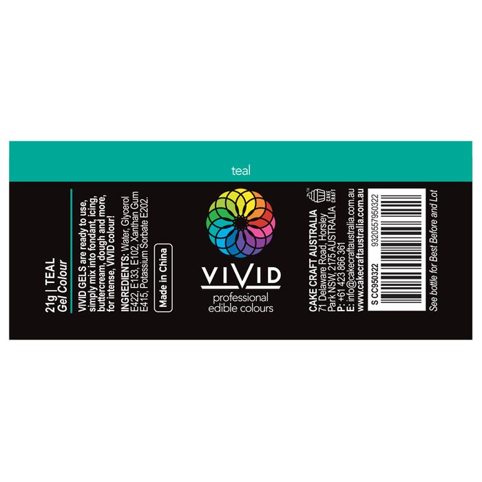 VIVID GEL COLOUR TEAL 21G