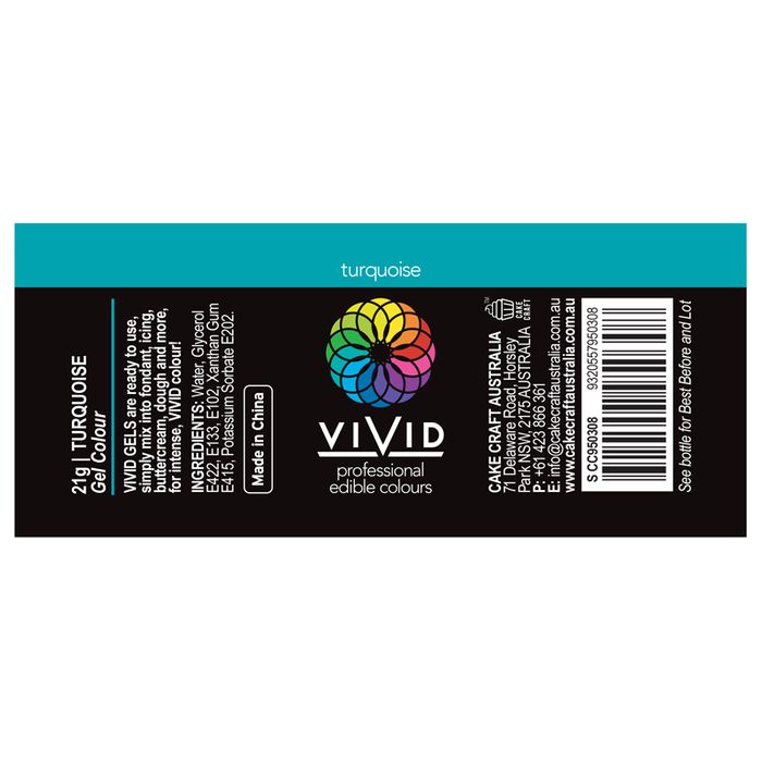 VIVID GEL COLOUR TURQUOISE 21G