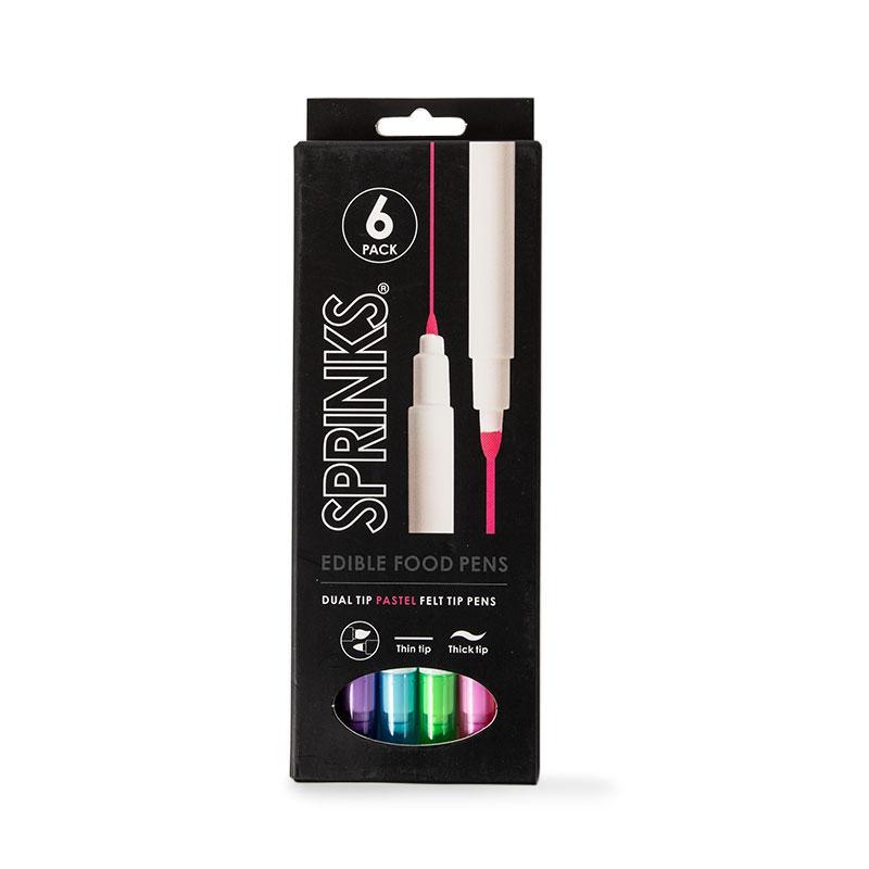 SPRINKS EDIBLE PEN SET - PASTEL (Pack of 6) - Cake Decorating Central