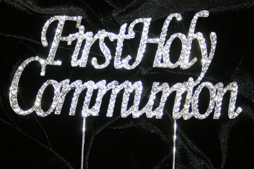 Confirmation Bling Cake Topper 3.5cm tall - Cake Decorating Central