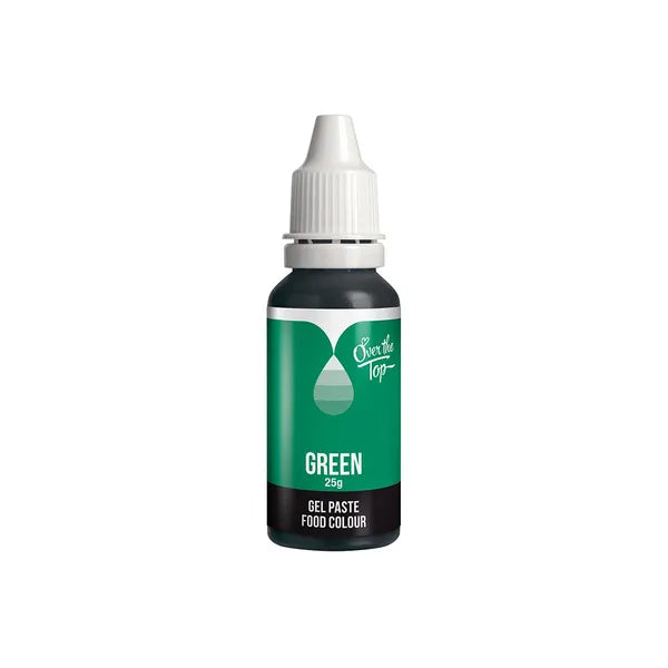 Over The Top GREEN Food Gel Colour 25g