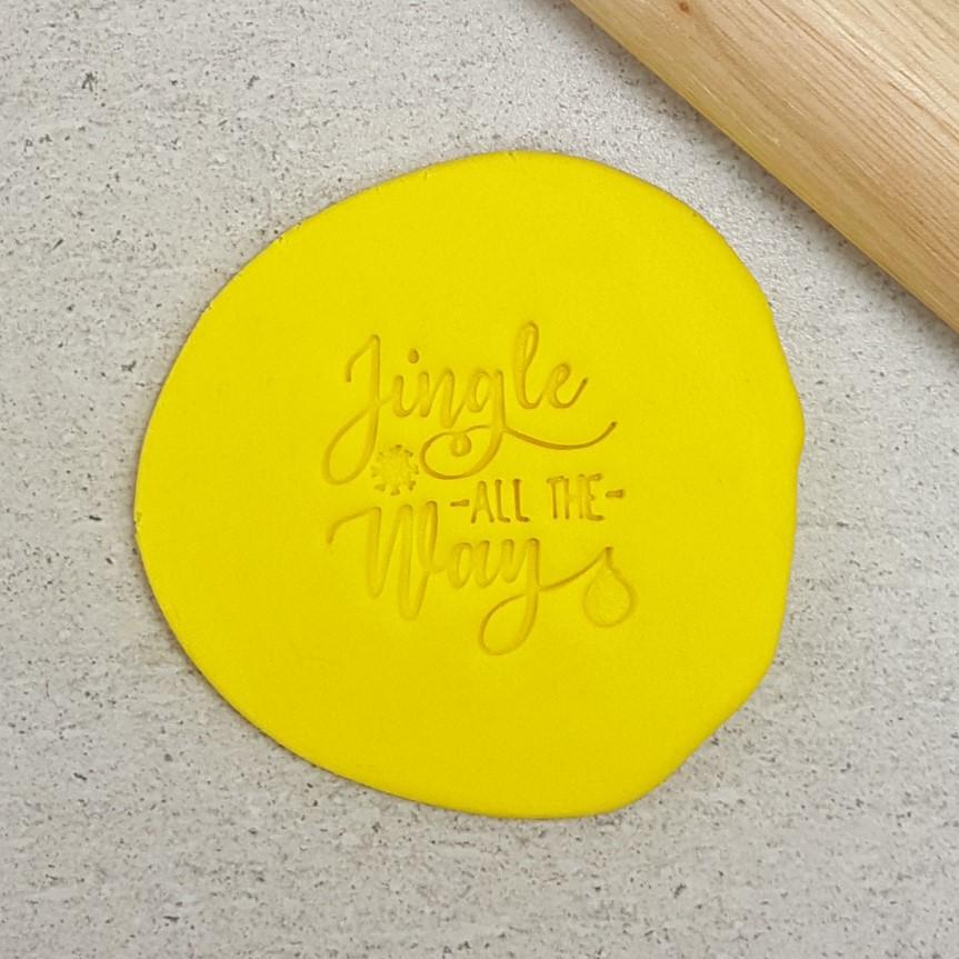 JINGLE ALL THE WAY 60MM COOKIE EMBOSSER - Cake Decorating Central