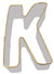 LETTER K COOKIE CUTTER