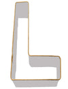 LETTER L COOKIE CUTTER