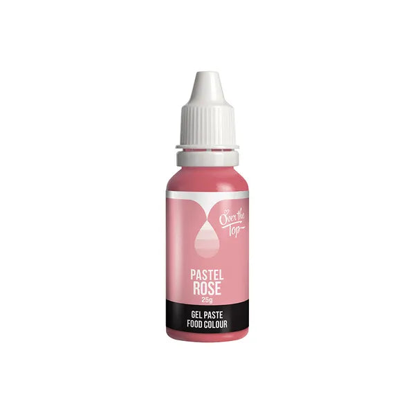 Over The Top Pastel ROSE Food Gel Colour 25g